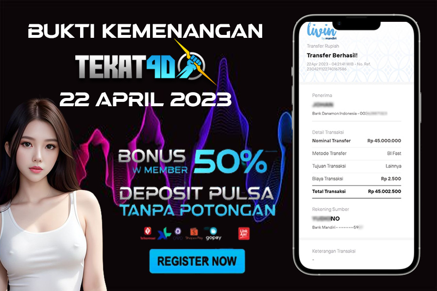 BUKTI KEMENANGAN SLOT GACOR 22 APRIL 2023