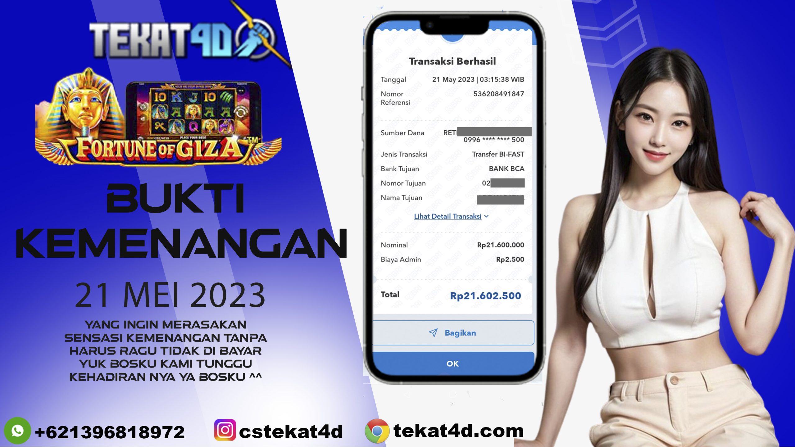 BUKTI KEMENANGAN SLOT GACOR 21 MEI 2023