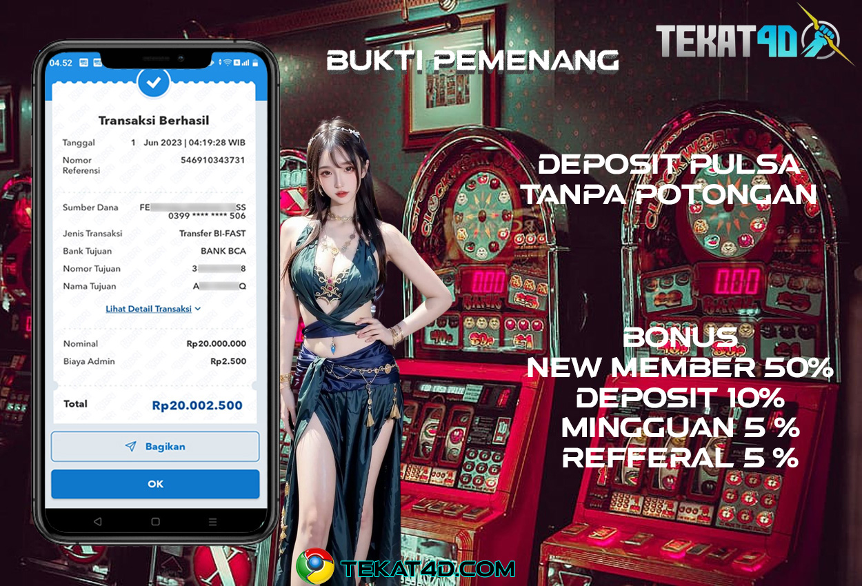 BUKTI KEMENANGAN MEMBER SETIA TEKAT4D 17 JUNI 2023