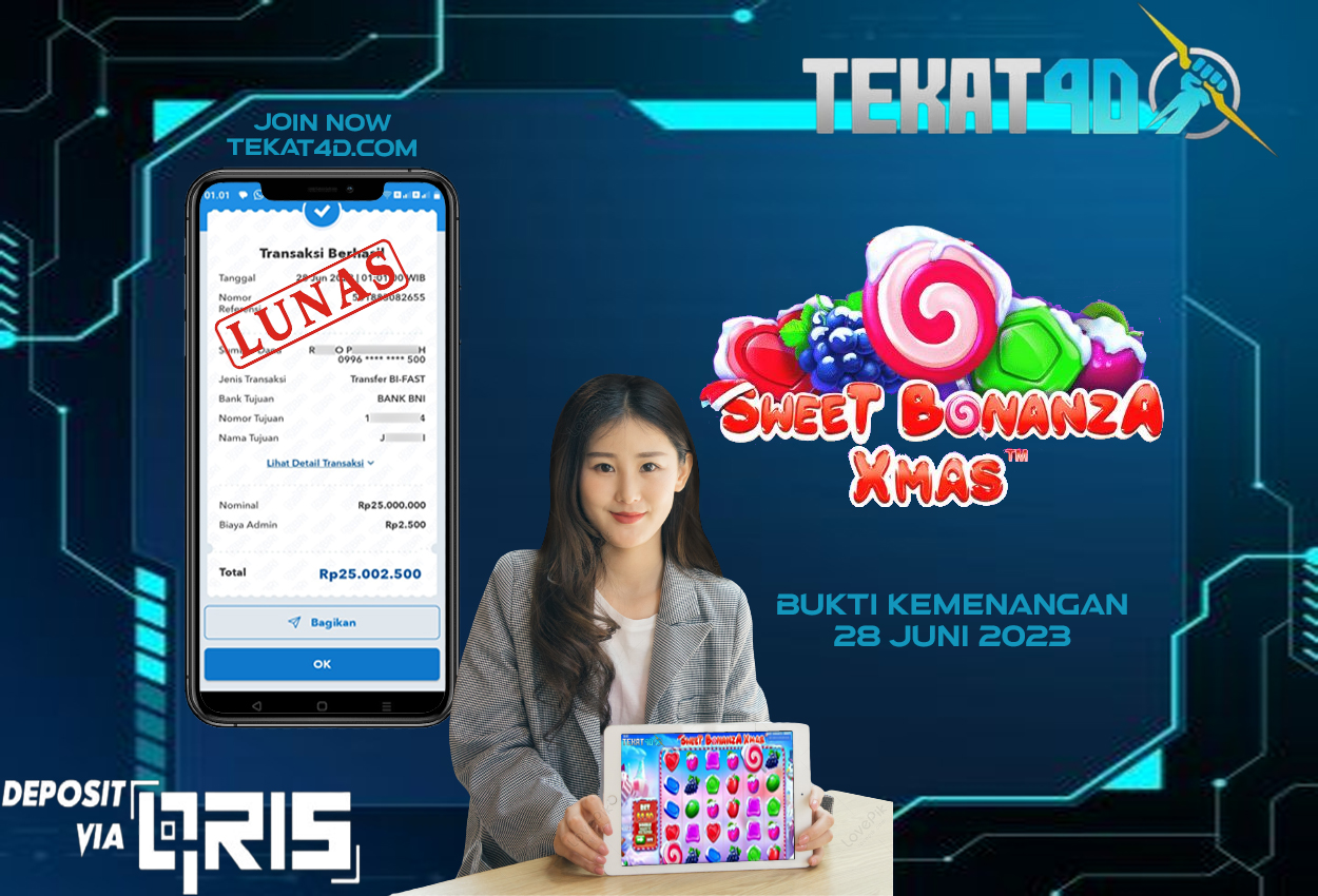 BUKTI KEMENANGAN MEMBER SETIA TEKAT4D 28JUNI 2023