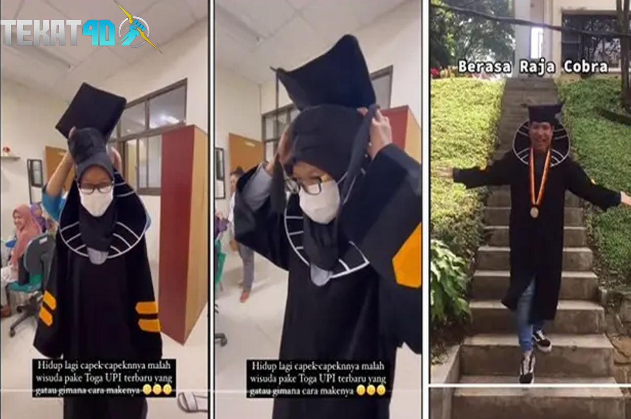 Model Topi Toga Wisuda UPI 2023 Viral, Cara Pakainya Bikin Bingung Netizen