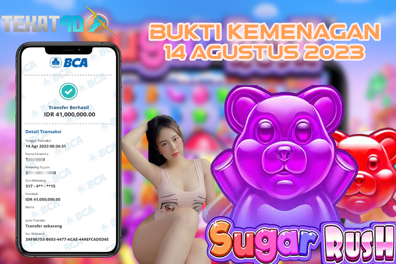 BUKTI KEMENANGAN MEMBER SETIA TEKAT4D 14 AGUSTUS 2023