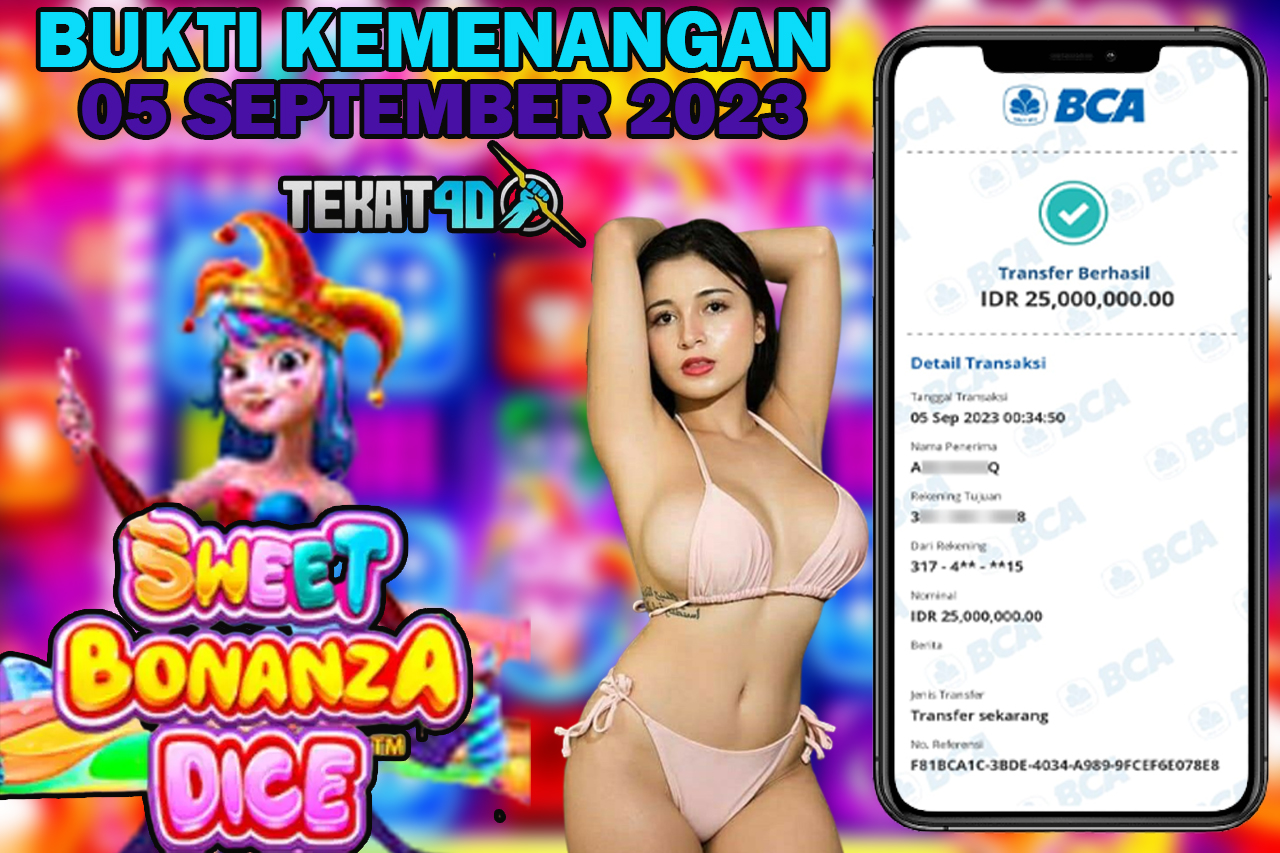 BUKTI KEMENANGAN MEMBER SETIA TEKAT4D 05 SEPTEMBER 2023