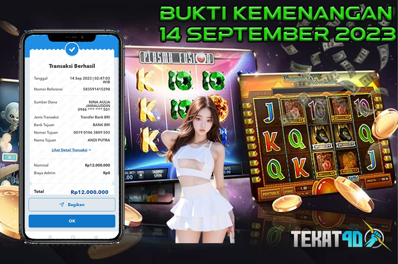 BUKTI KEMENANGAN MEMBER SETIA TEKAT4D 14 SEPTEMBER 2023