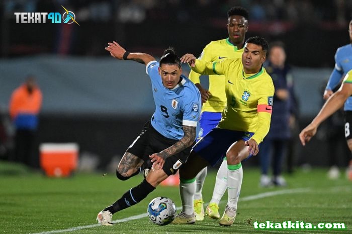 Timnas Uruguay dan timnas Brasil saling berhadapan dalam matchday keempat Kualifikasi Piala Dunia 2026 Zona CONMEBOL (Amerika Selatan).