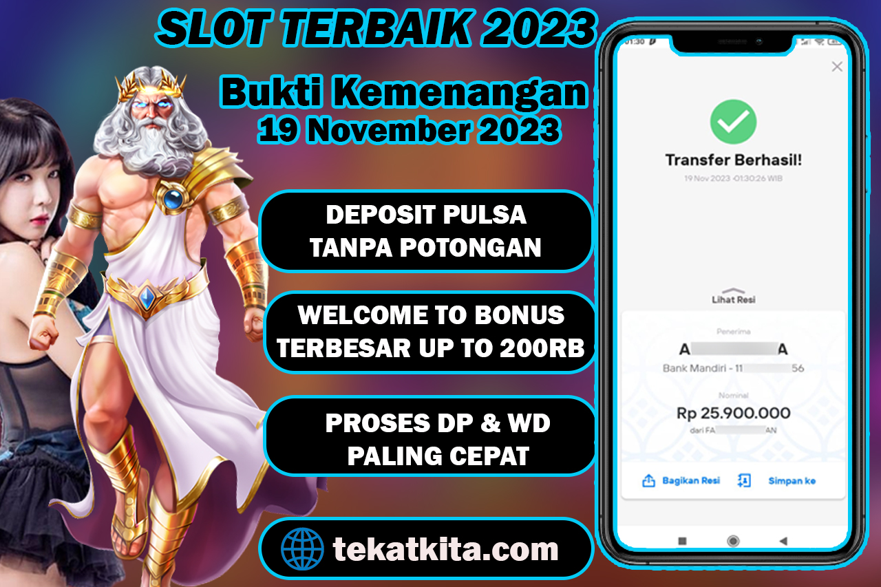 BUKTI KEMENANGAN TEKAT4D 19 NOVEMBER 2023