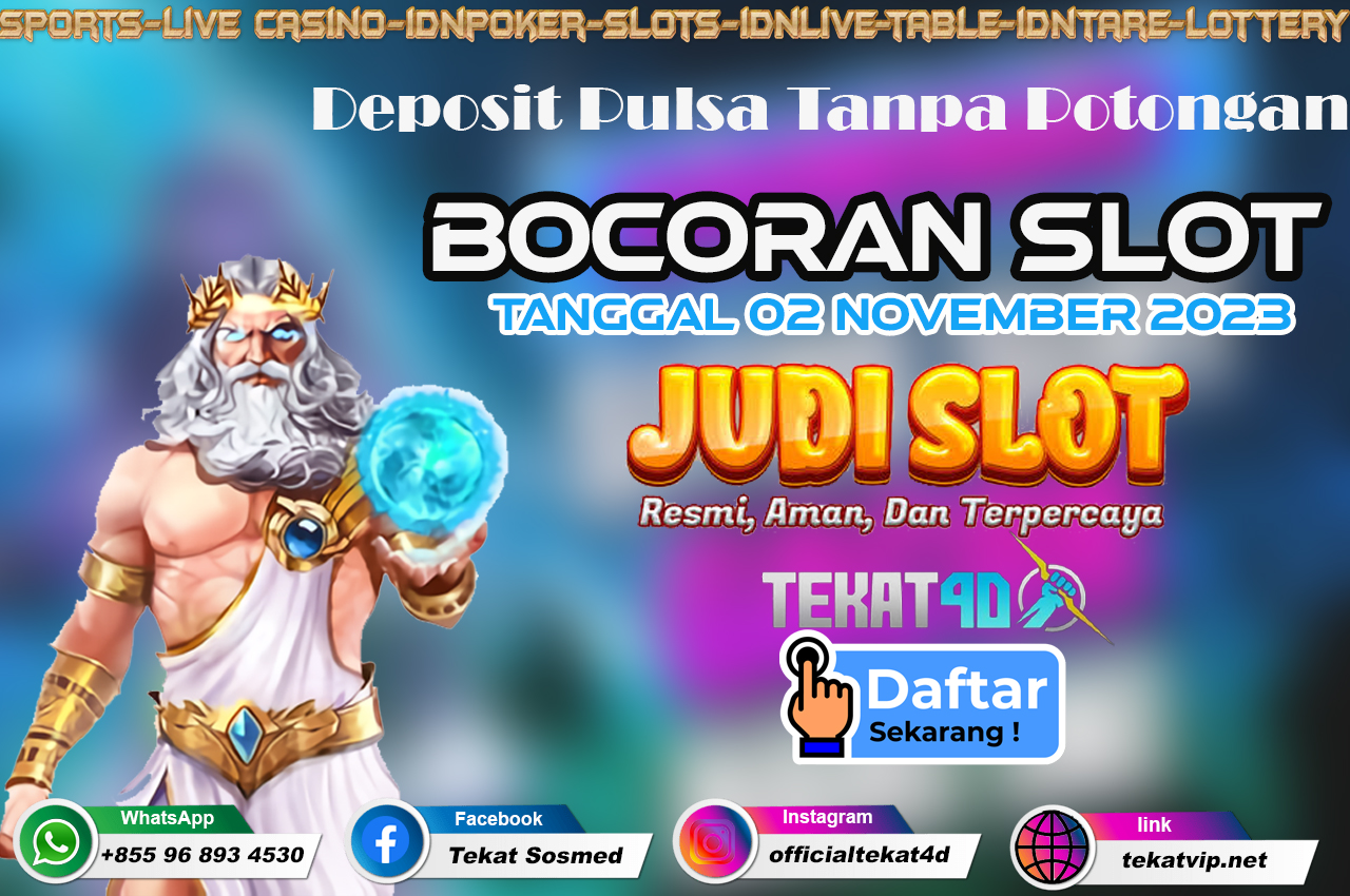 PREDIKSI SLOT TEKAT4D TANGGAL 02 NOVEMBER 2023