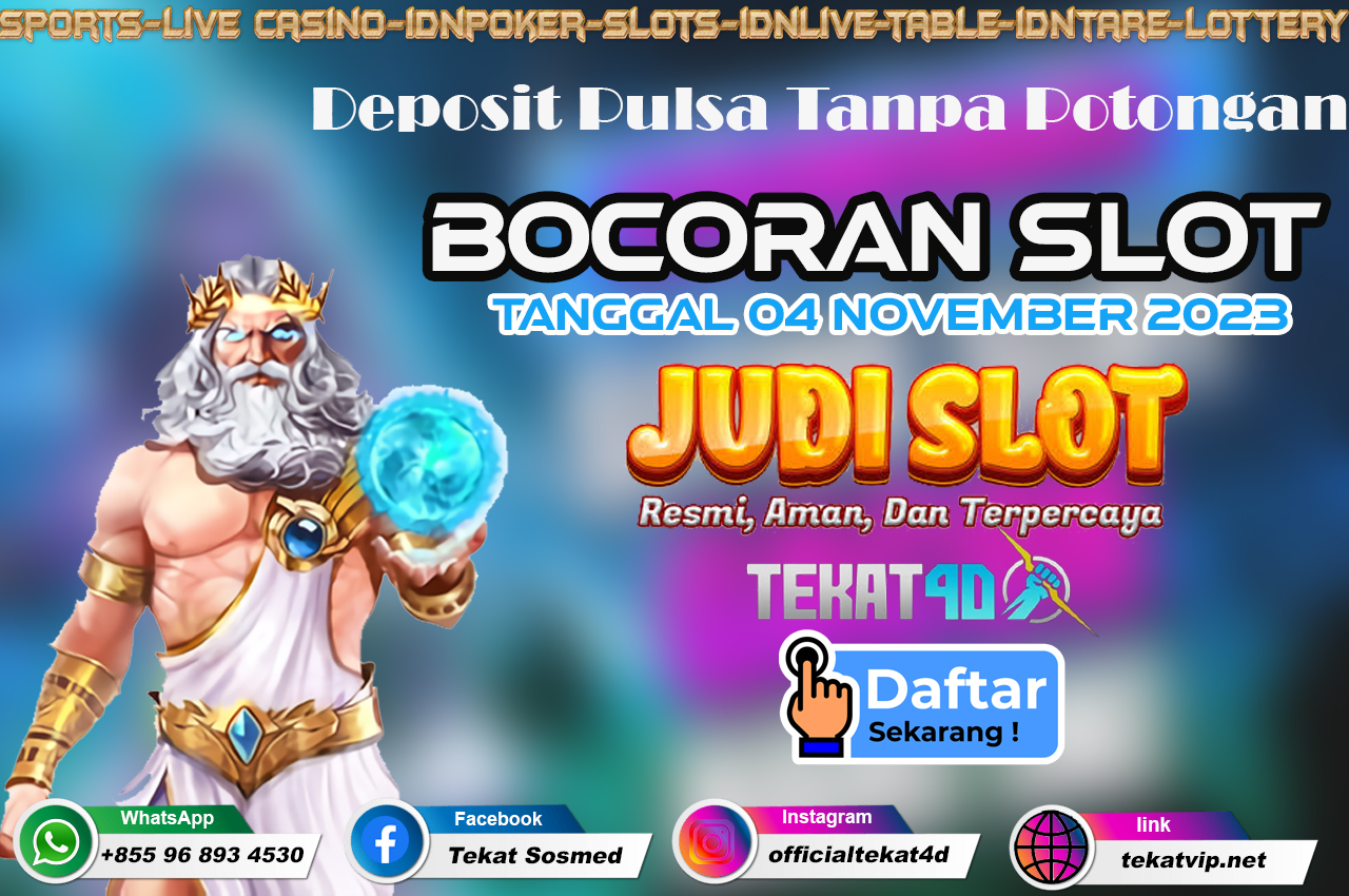 PREDIKSI SLOT TEKAT4D TANGGAL 04 NOVEMBER 2023