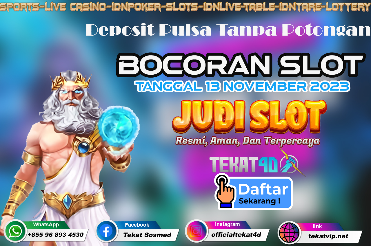 PREDIKSI SLOT TEKAT4D TANGGAL 13 NOVEMBER 2023