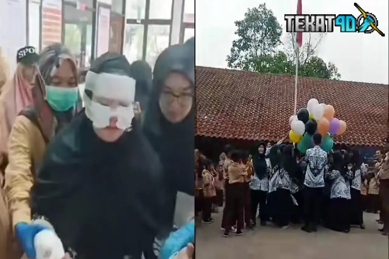 Viral Balon Meledak Saat Perayaan Hari Guru, Api Menjulang Dipicu Korek