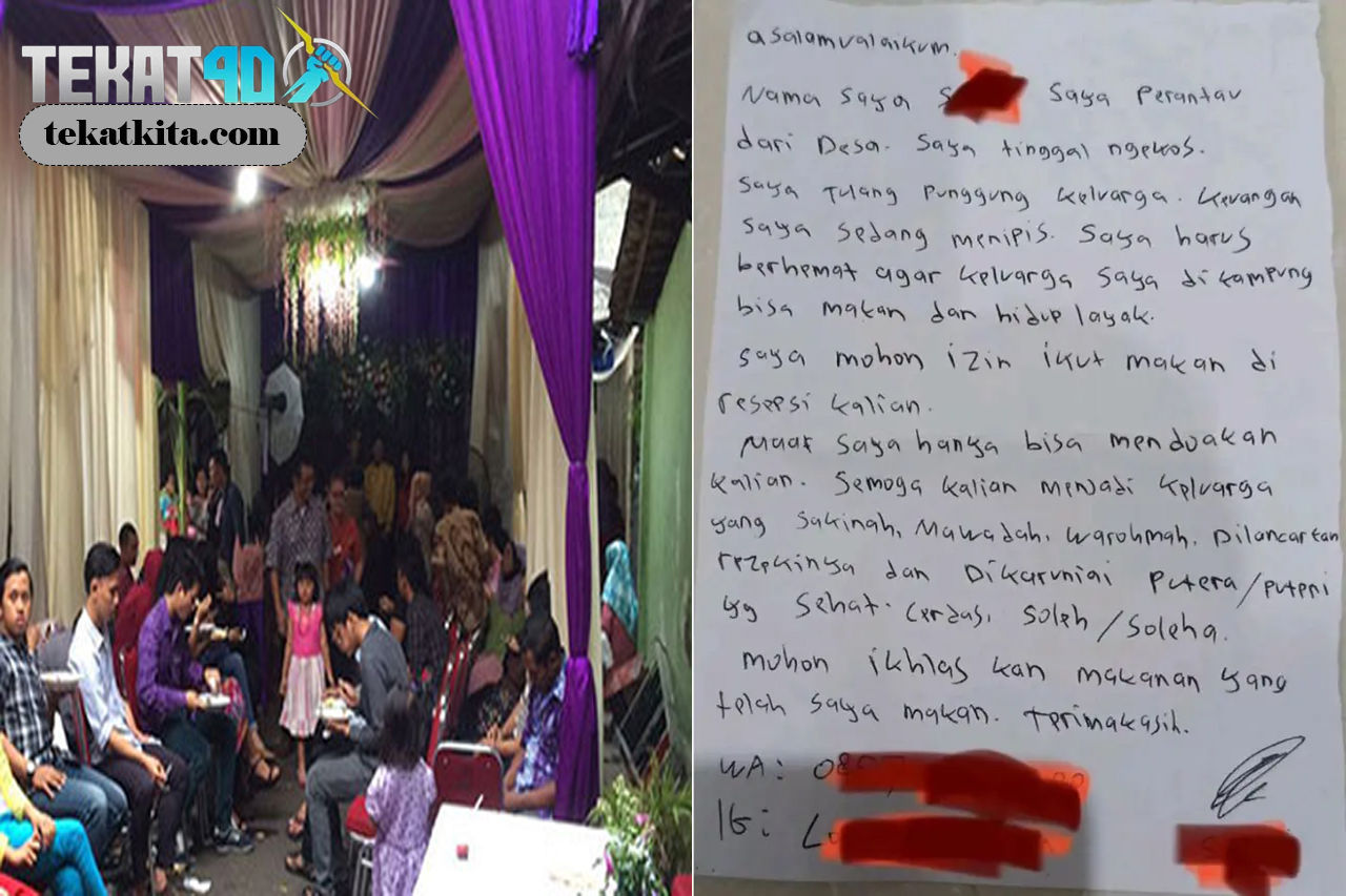 Viral Anak Kos Tulis Surat Izin Makan Gratis di Nikahan Orang, Isinya Bikin Haru