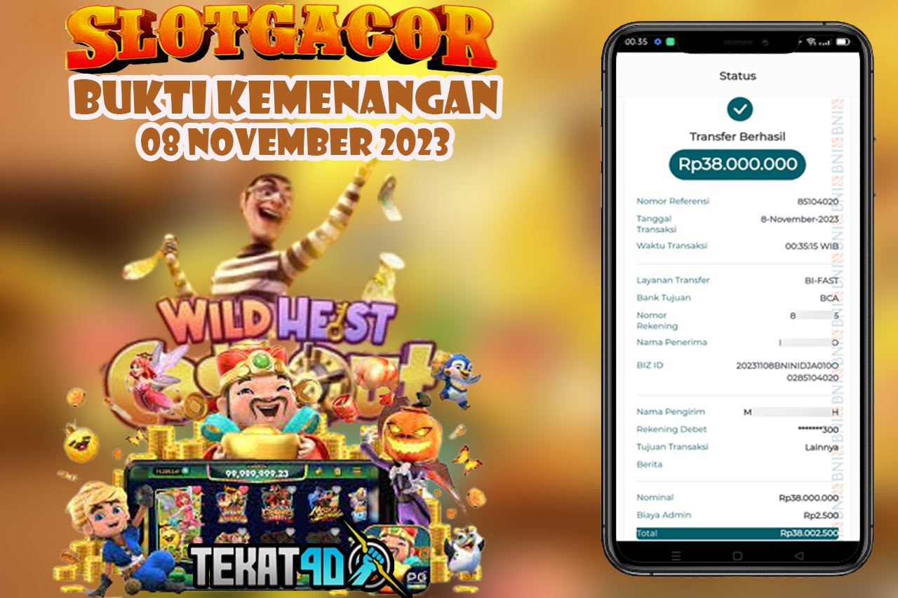 BUKTI KEMENANGAN TEKAT4D 08 NOVEMBER 2023