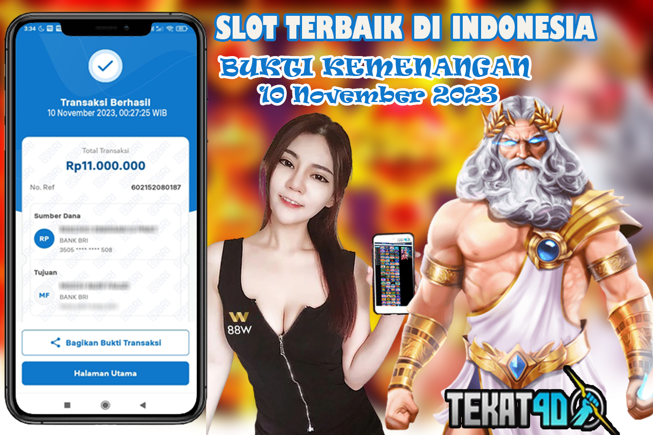 BUKTI KEMENANGAN TEKAT4D 10 NOVEMBER 2023