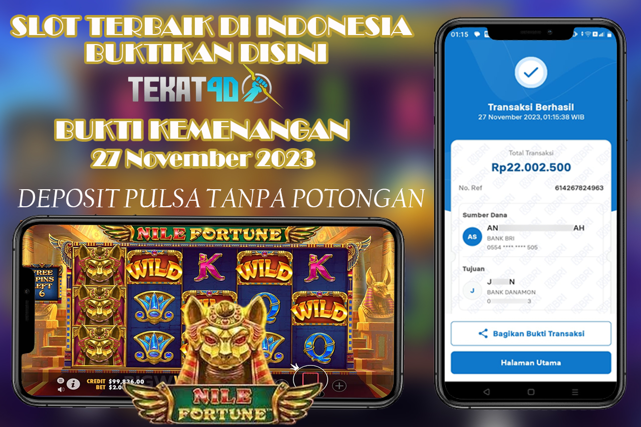 BUKTI KEMENANGAN TEKAT4D 27 NOVEMBER 2023