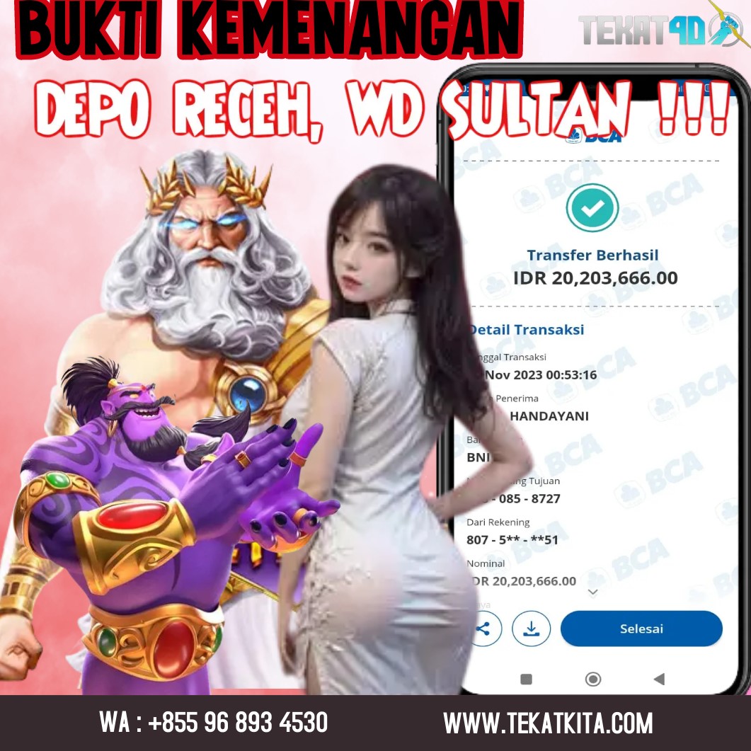 BUKTI KEMENANGAN TEKAT4D 21 NOVEMBER 2023