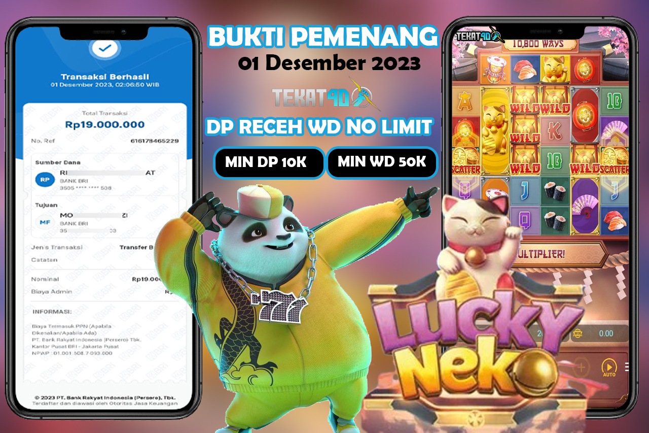 BUKTI KEMENANGAN TEKAT4D 01 DESEMBER 2023