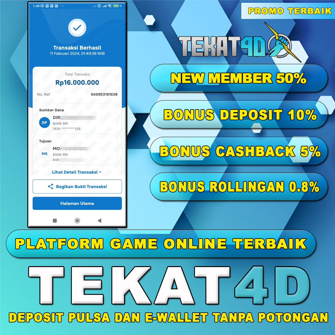 BUKTI KEMENANGAN TEKAT4D 11 FEBRUARI 2024