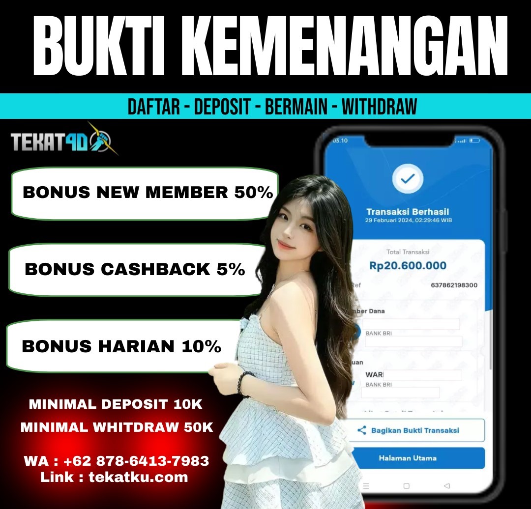 BUKTI KEMENANGAN TEKAT4D 29 FEBRUARI 2024