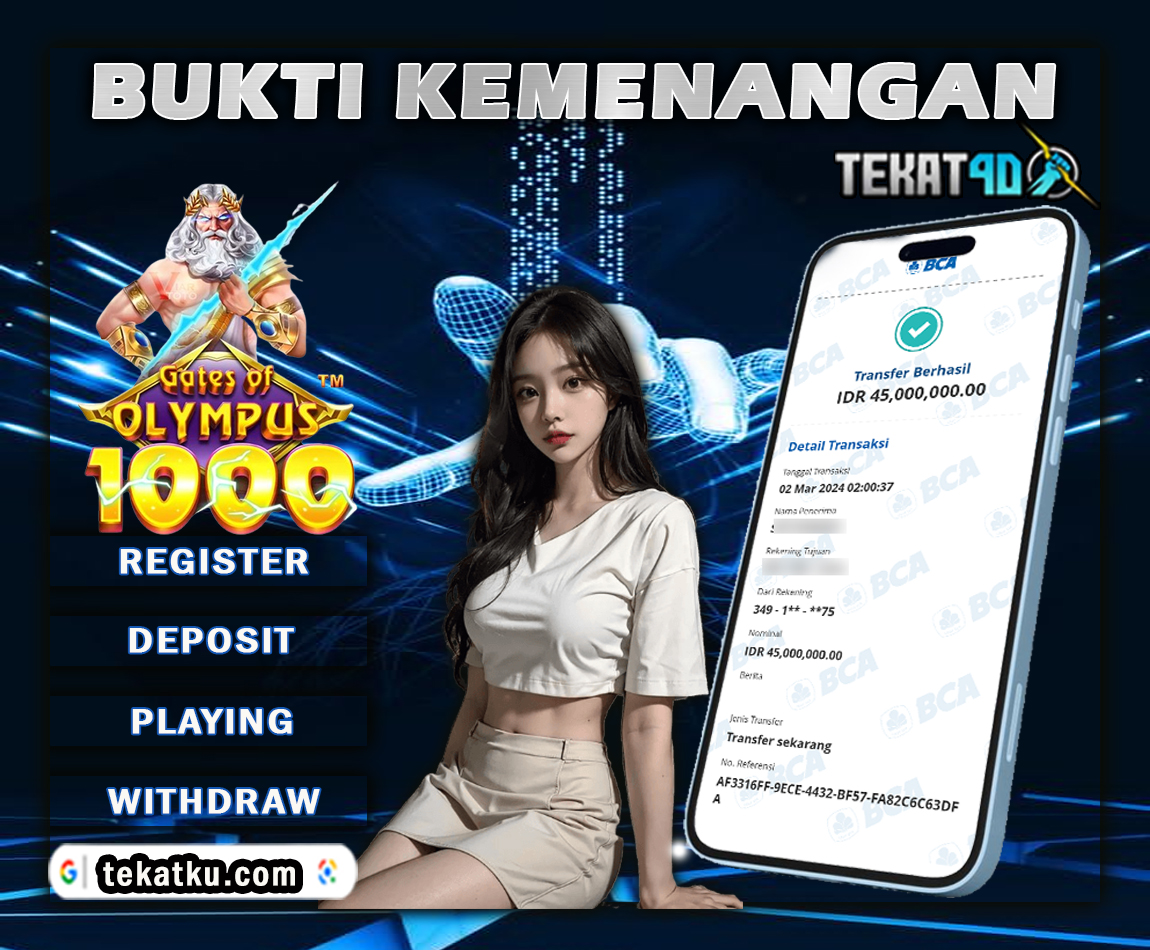 BUKTI KEMENANGAN TEKAT4D 02 MARET 2024