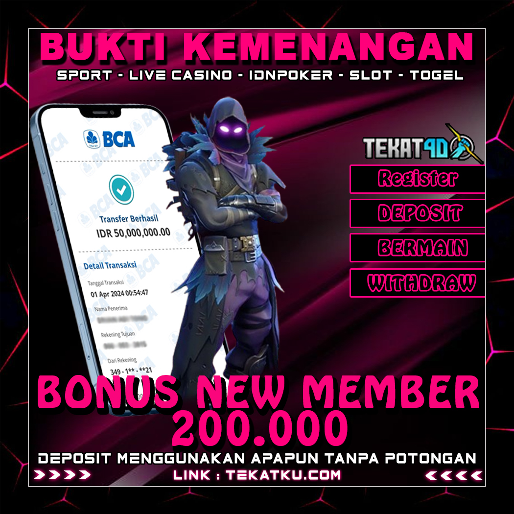 BUKTI KEMENANGAN TEKAT4D 01 APRIL 2024