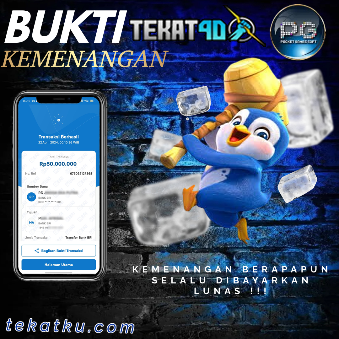 BUKTI KEMENANGAN TEKAT4D 22 APRIL 2024