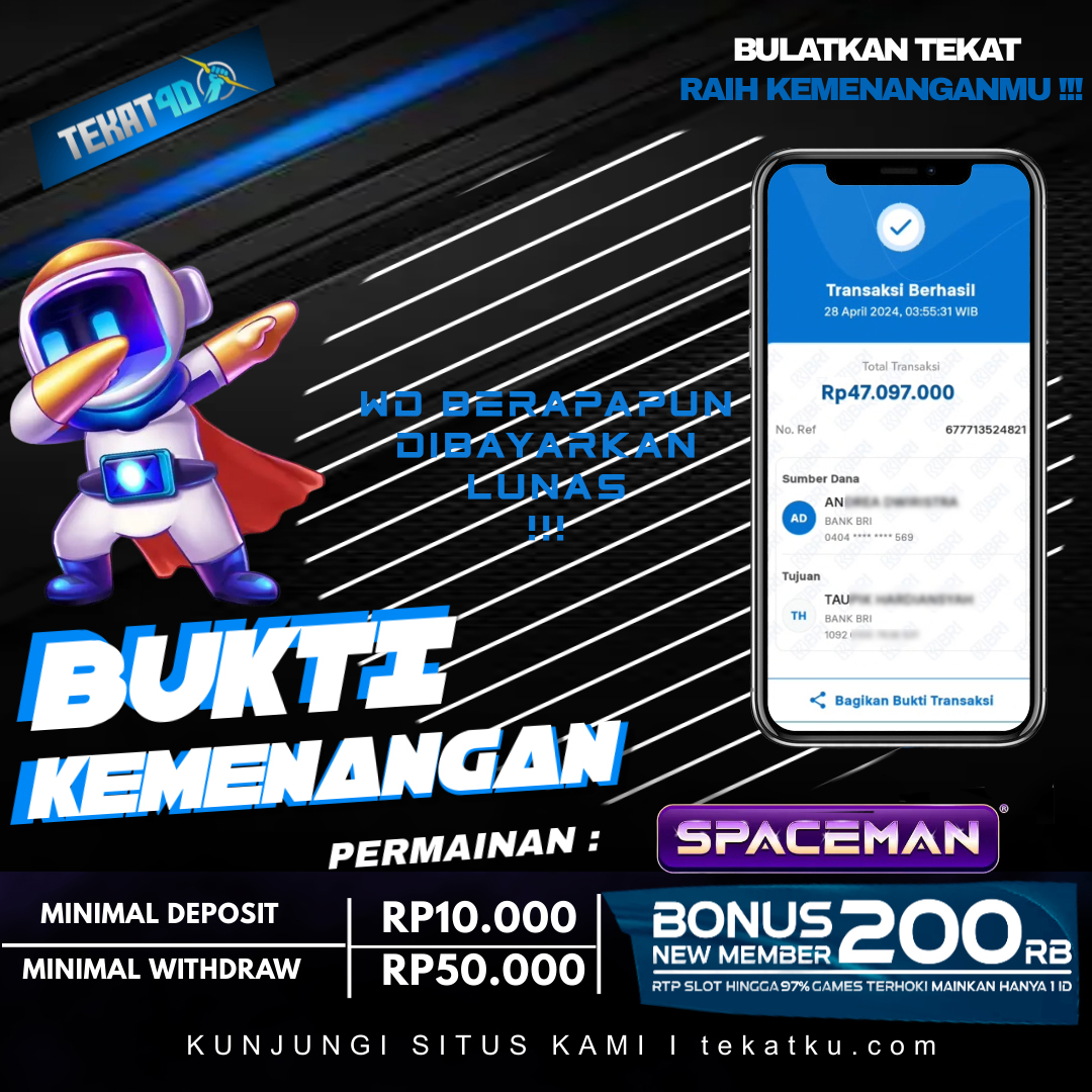 BUKTI KEMENANGAN TEKAT4D 28 APRIL 2024