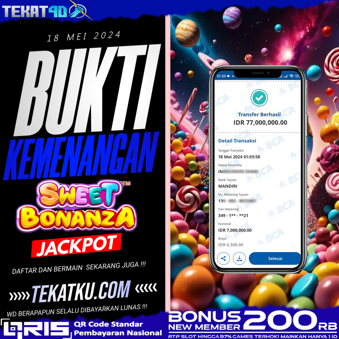 BUKTI KEMENANGAN TEKAT4D 18 MEI 2024