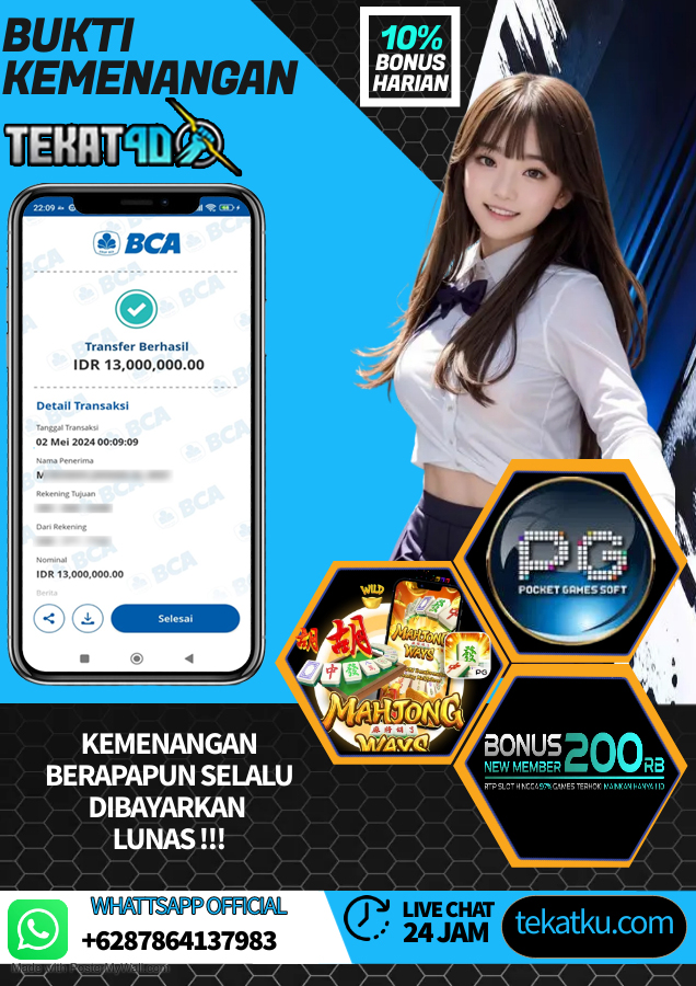 BUKTI KEMENANGAN TEKAT4D 02 MEI 2024