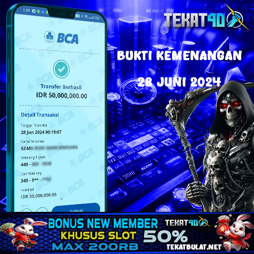 BUKTI KEMENANGAN TEKAT4D 28 JUNI 2024