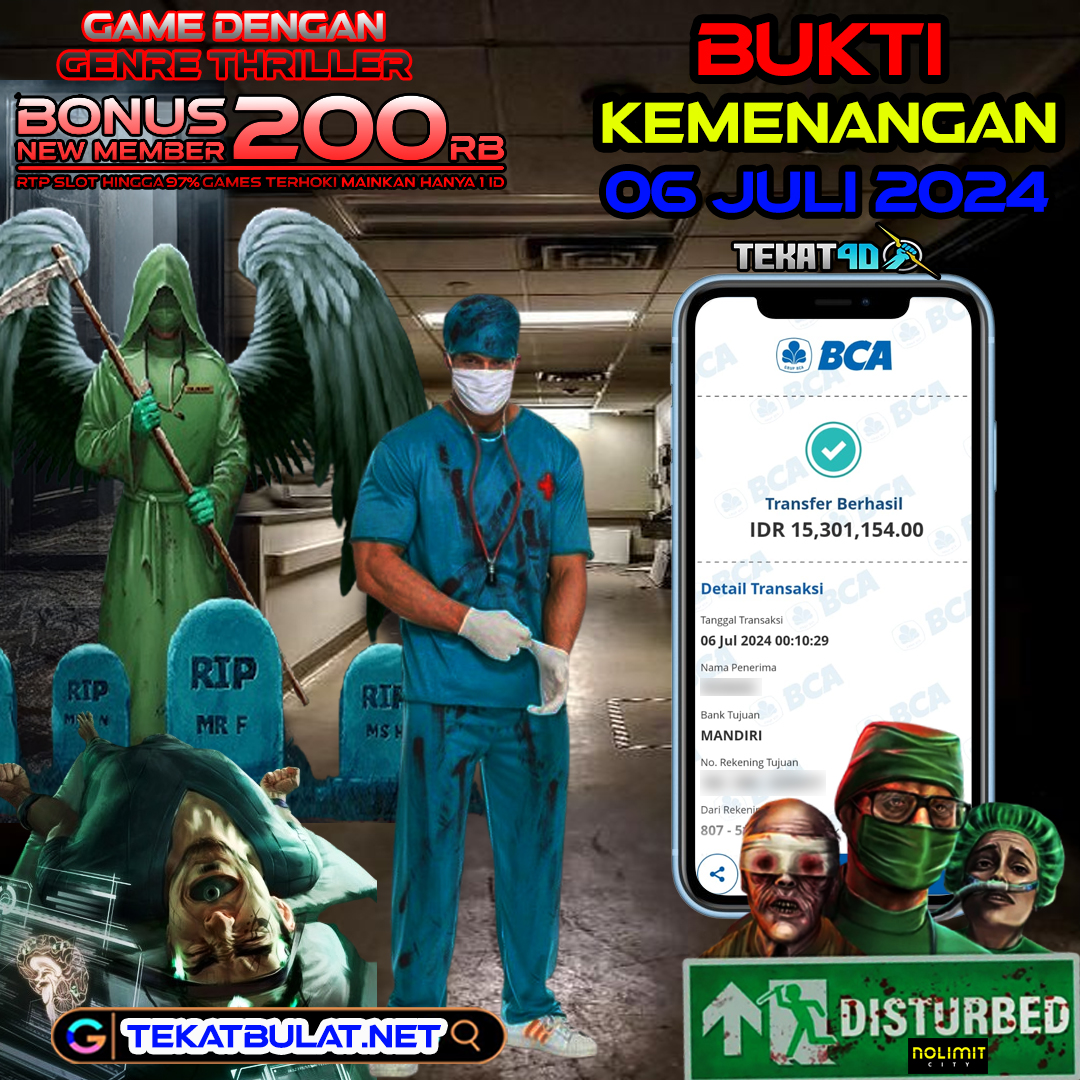 BUKTI KEMENANGAN TEKAT4D 06 JULI 2024