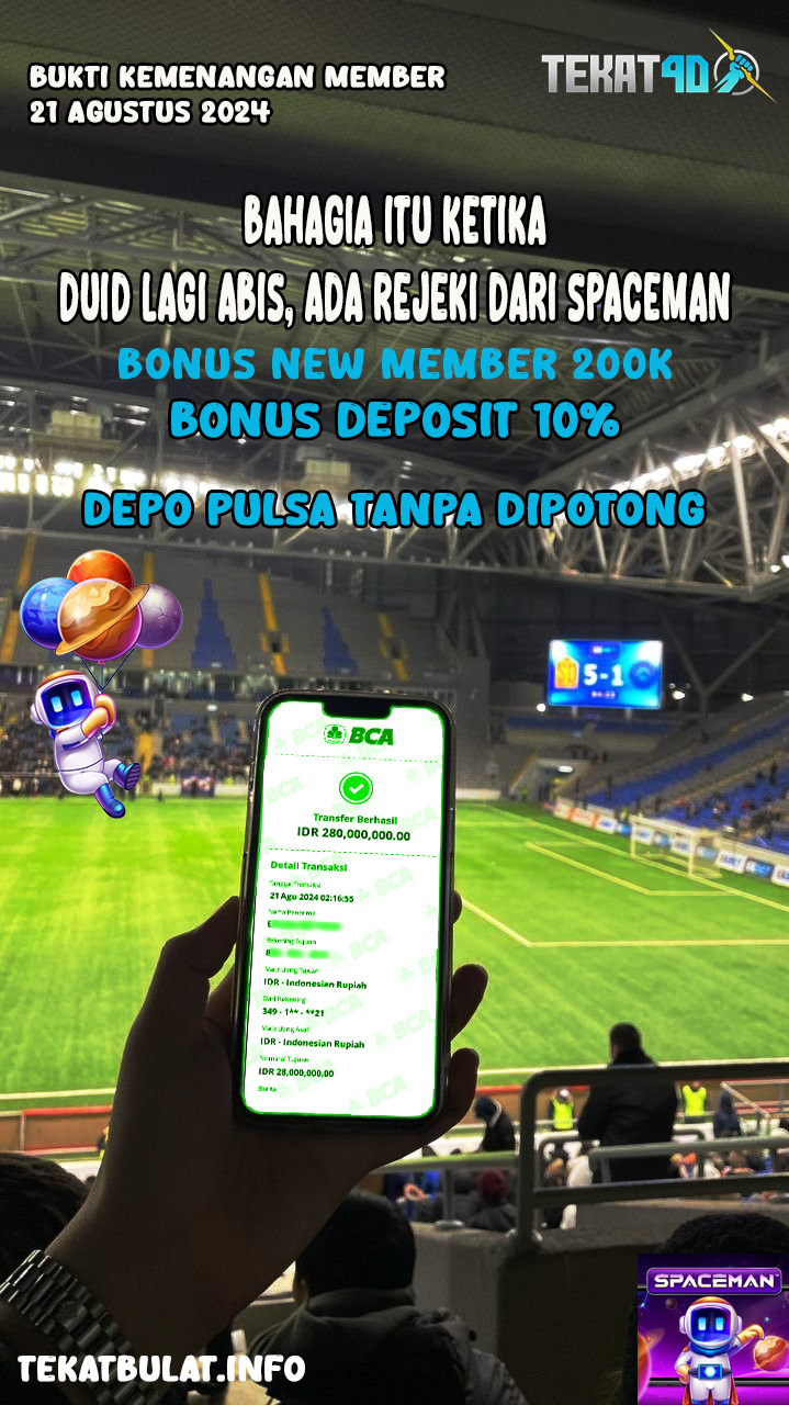 BUKTI KEMENANGAN TEKAT4D 21 AGUSTUS 2024