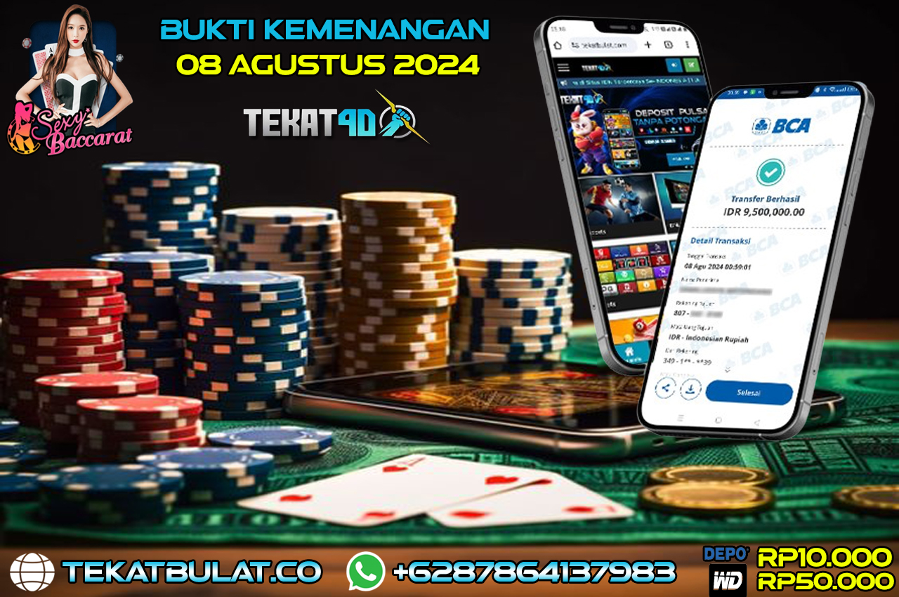 BUKTI KEMENANGAN TEKAT4D 08 AGUSTUS 2024