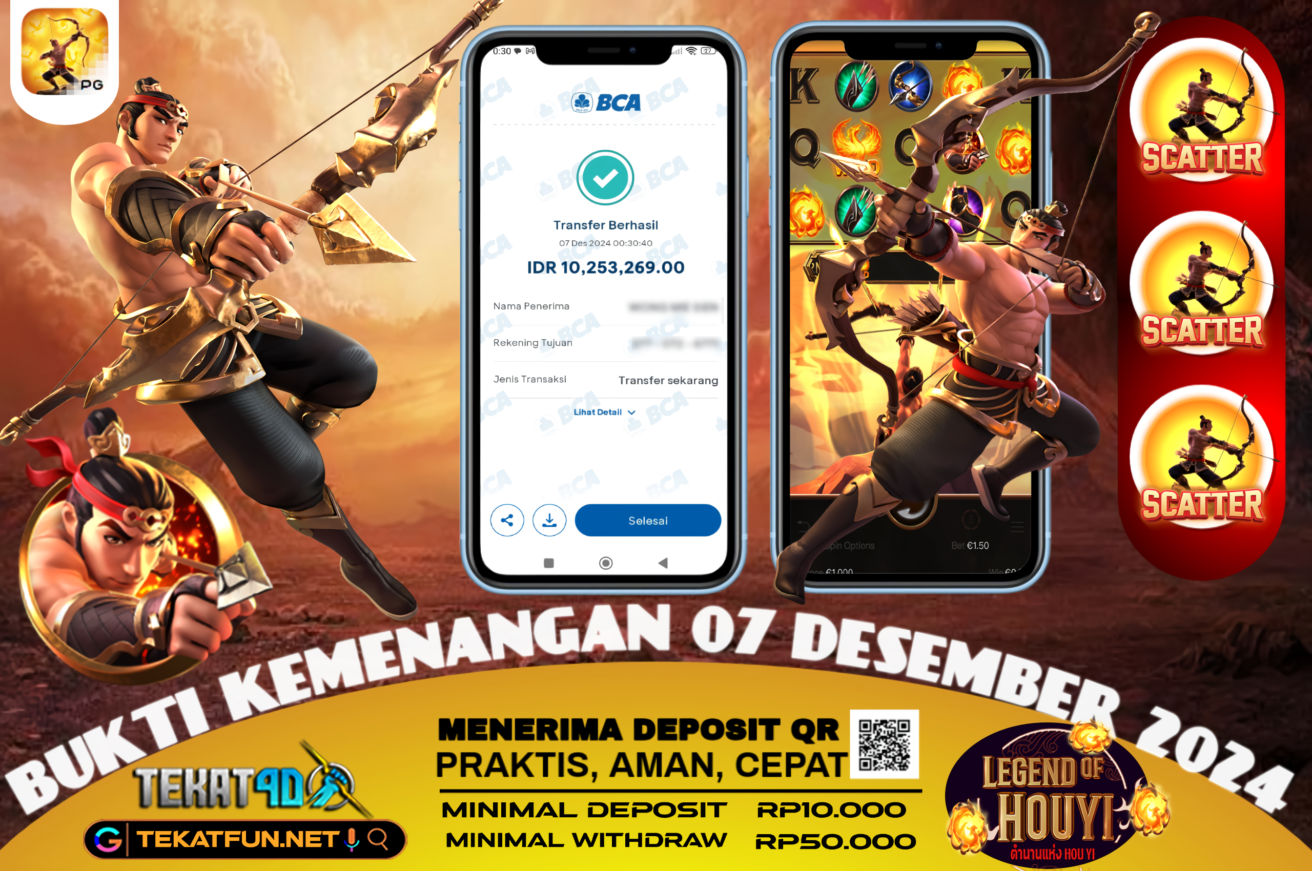 BUKTI KEMENANGAN TEKAT4D 07 DESEMBER 2024