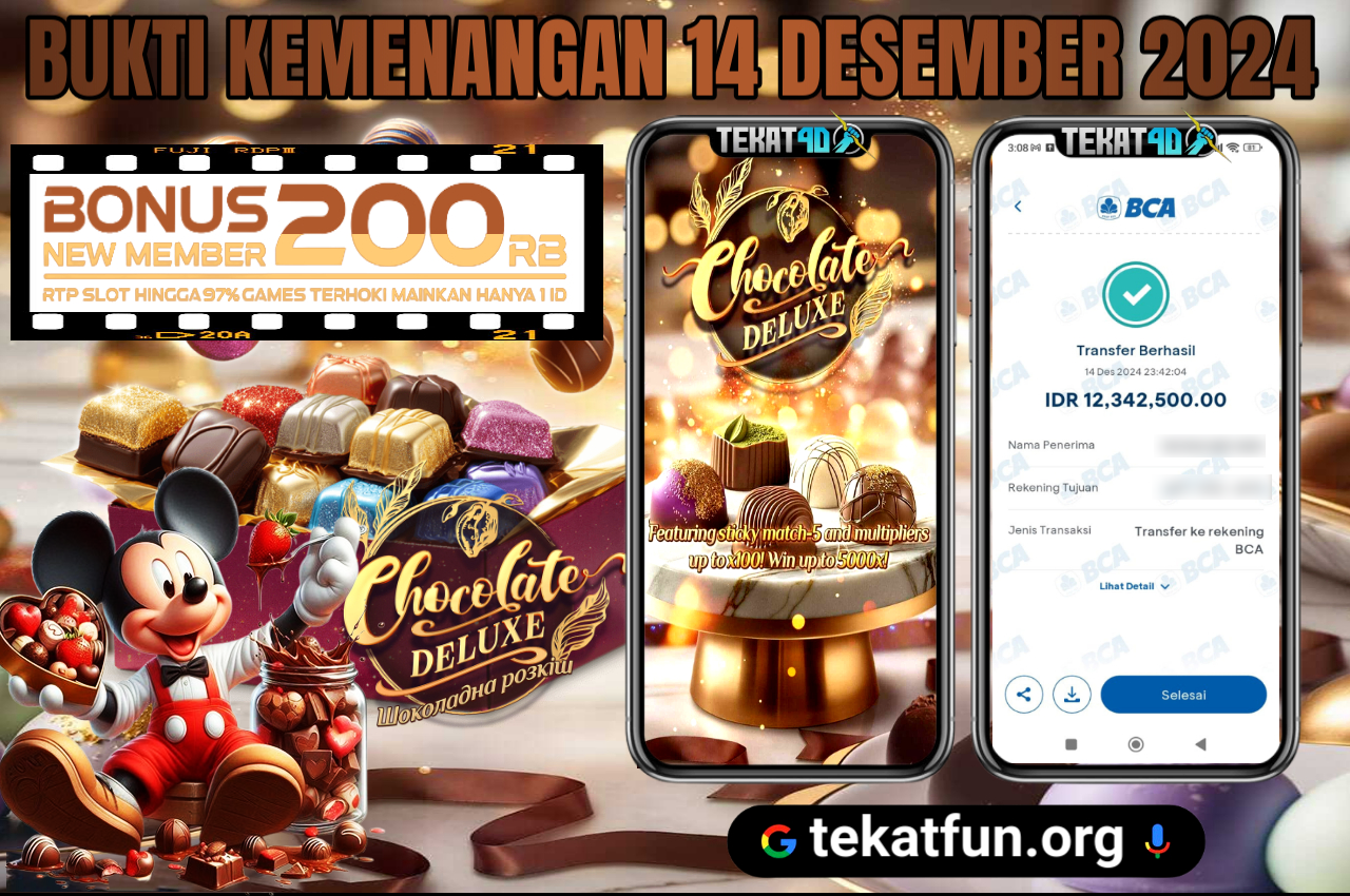 BUKTI KEMENANGAN TEKAT4D 14 DESEMBER 2024