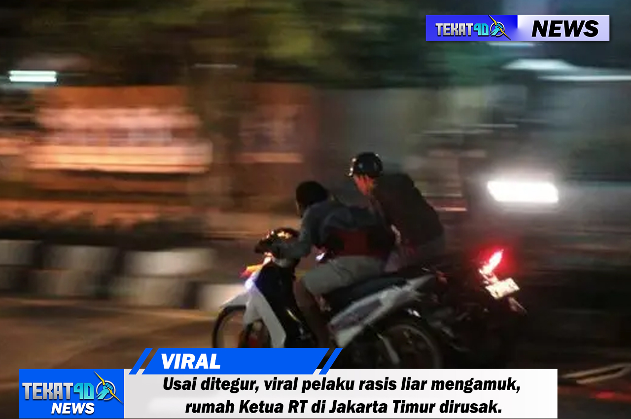 Usai ditegur, viral pelaku rasis liar mengamuk, rumah Ketua RT di Jakarta Timur dirusak.