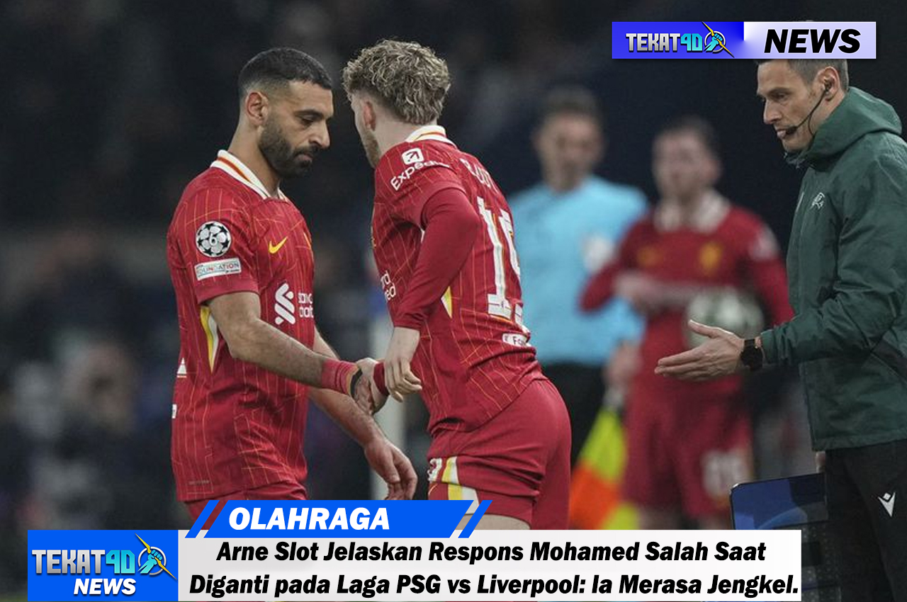 Arne Slot Jelaskan Respons Mohamed Salah Saat Diganti pada Laga PSG vs Liverpool: Ia Merasa Jengkel.