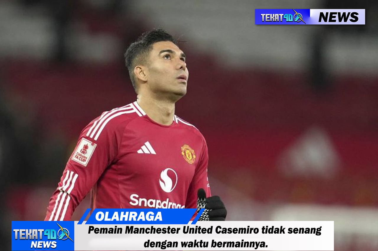 Pemain Manchester United Casemiro tidak senang dengan waktu bermainnya.