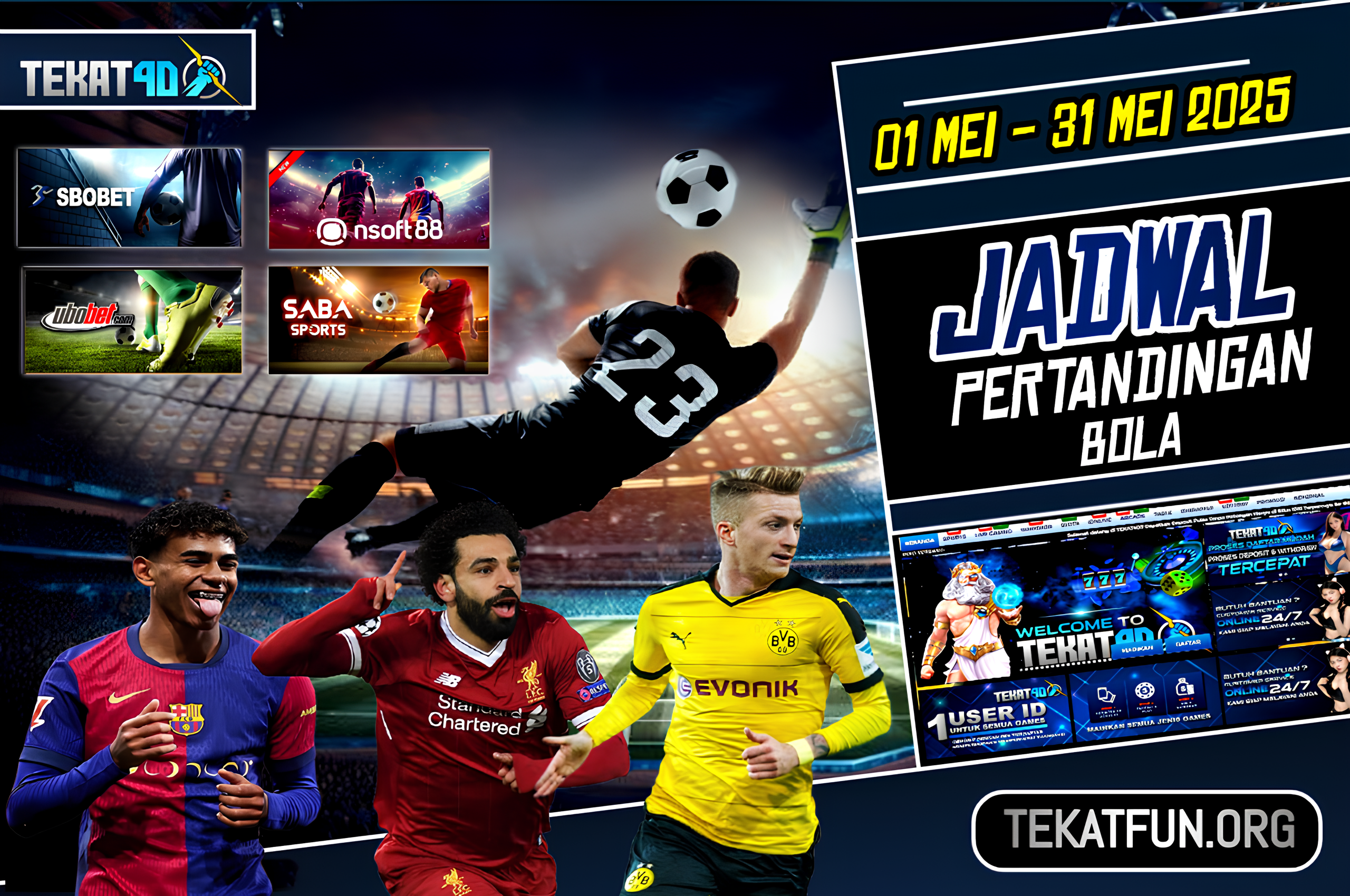 JADWAL PERTANDINGAN 01-02 MEI 2025