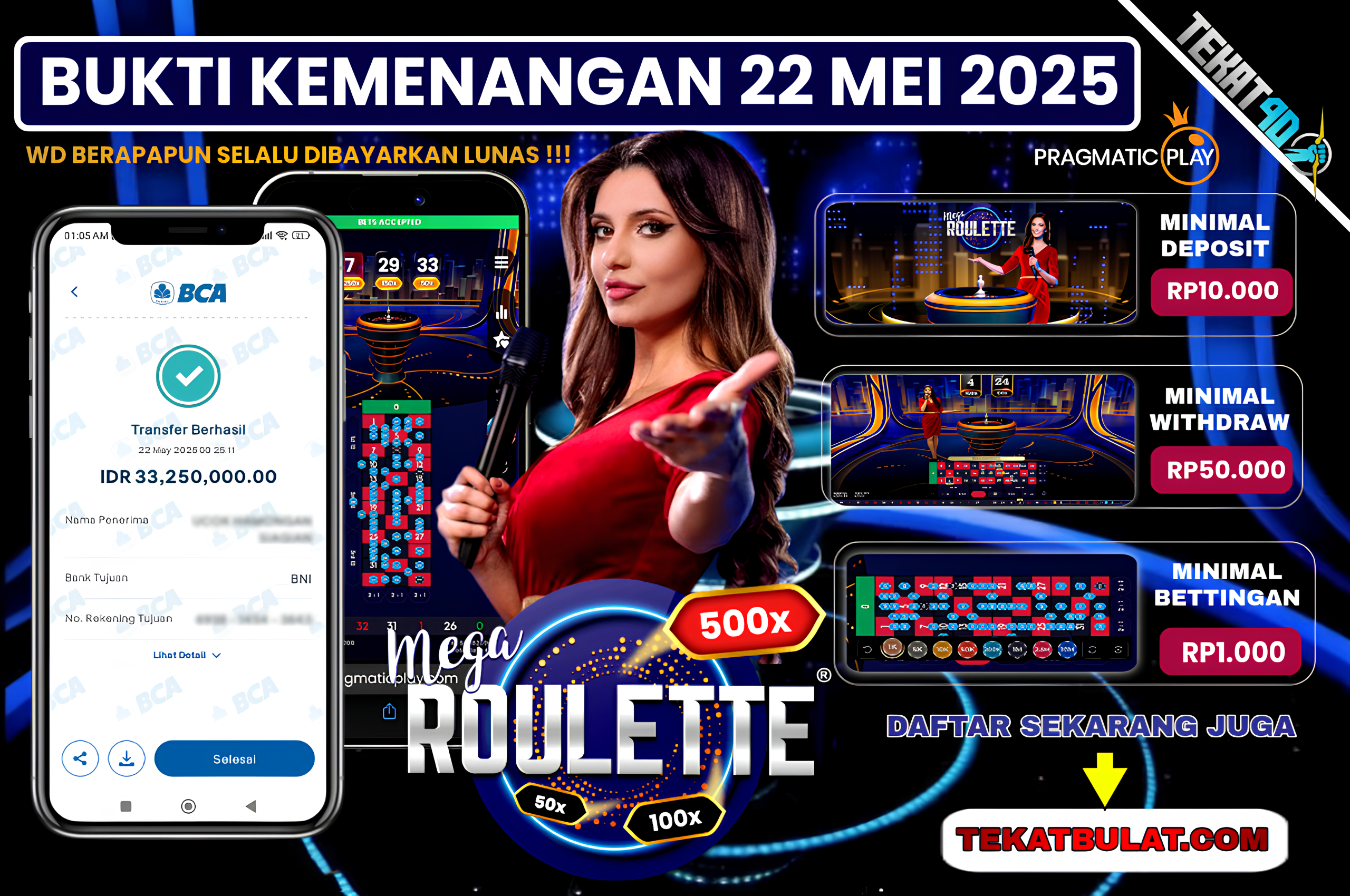 BUKTI KEMENANGAN TEKAT4D 22 MEI 2025
