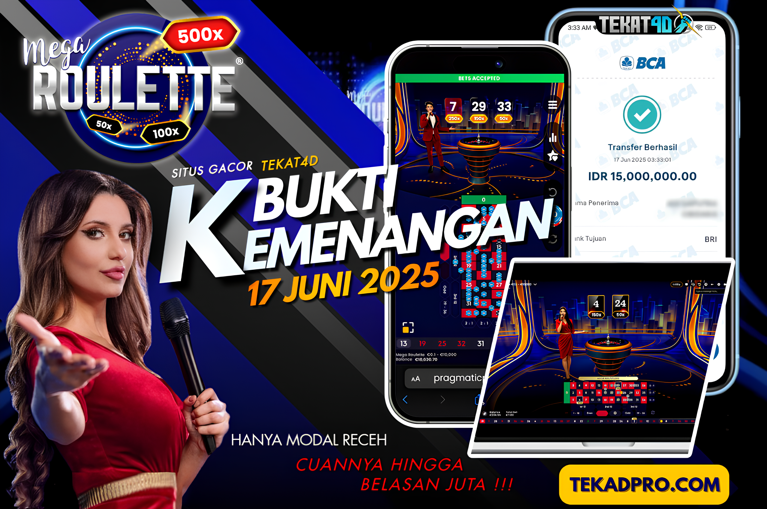 BUKTI KEMENANGAN TEKAT4D 17 JUNI 2025